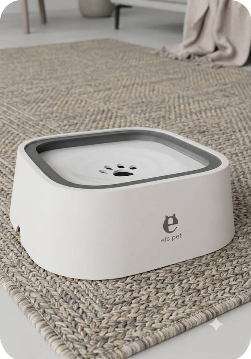 Elevated No-Spill Water Bowl