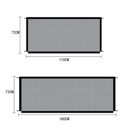 Tall Pet Dog Gate - Retractable Safety Guard, Isolation Barrier for Indoor