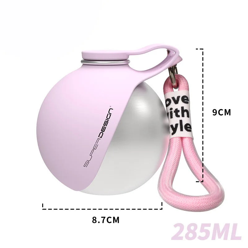 Small Dog Water Bottle 285 ml With Built-In Bowl