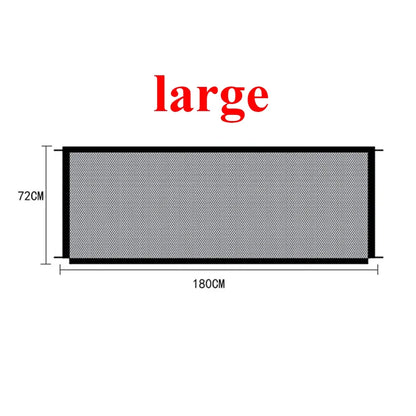Tall Pet Dog Gate - Retractable Safety Guard, Isolation Barrier for Indoor