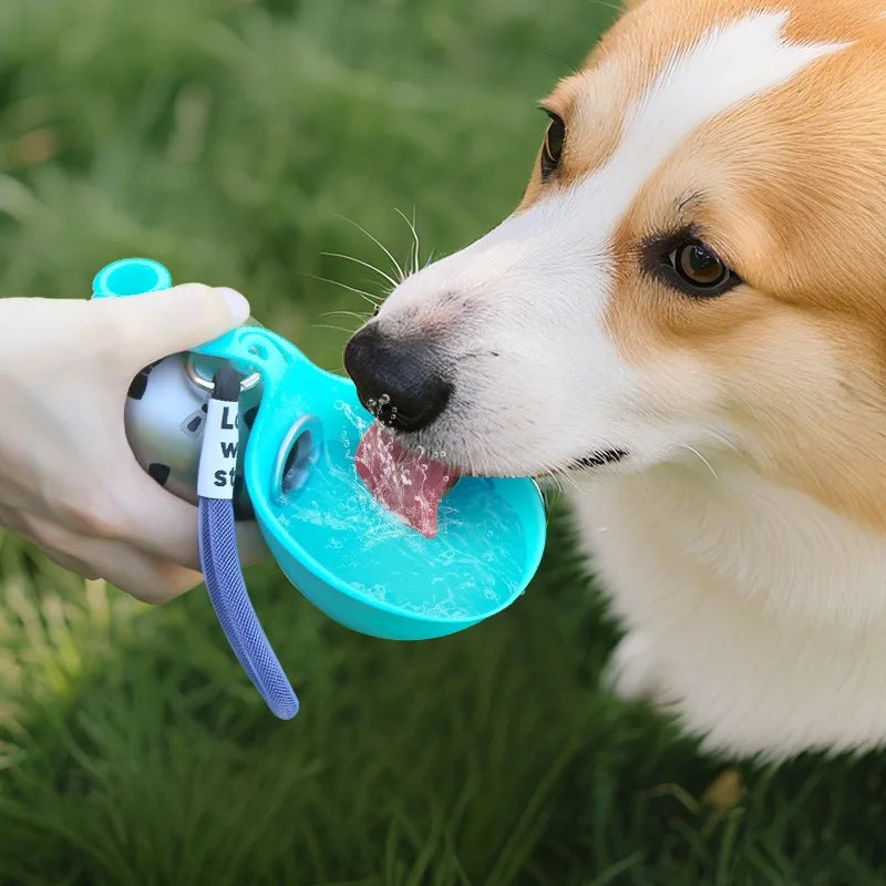 Small Dog Water Bottle 285 ml With Built-In Bowl
