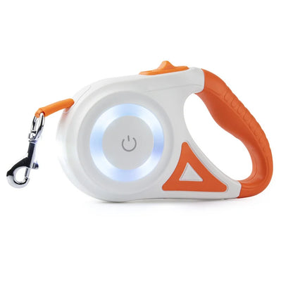 Automatic Retractable Dog Leash with LED Flashlight