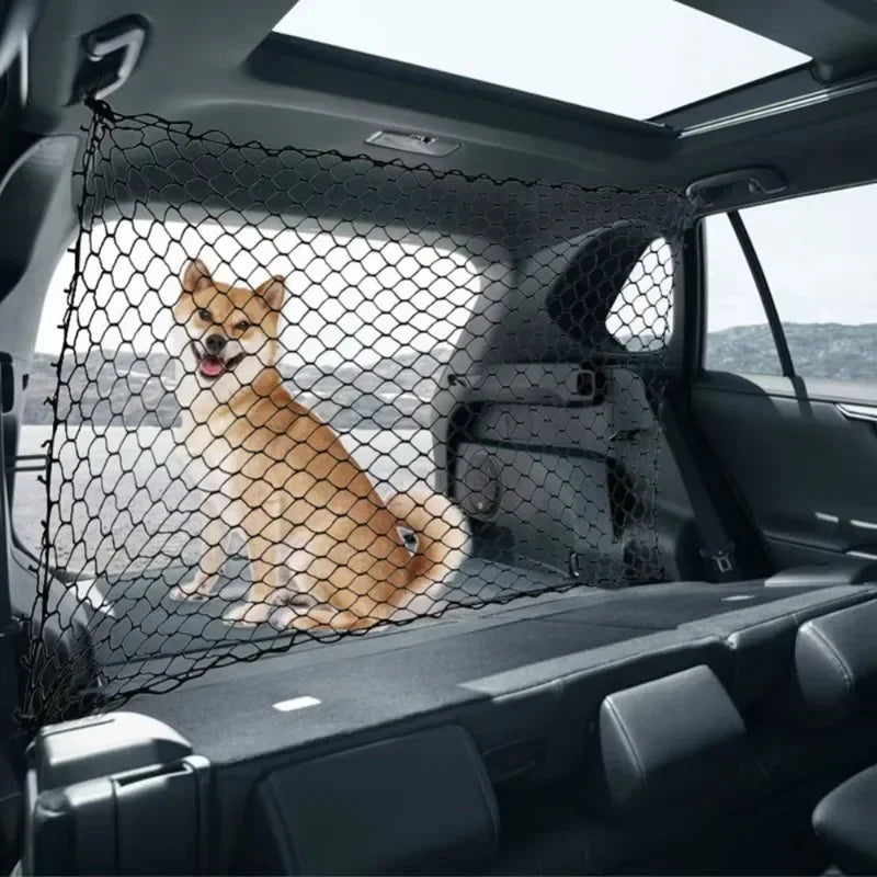 Car Boot Fence – Durable Pet Safety Mesh for Dogs and Cats