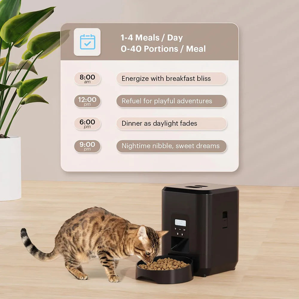 Smart Automatic Pet Feeder – Timed Food Dispenser for Cats and Dogs