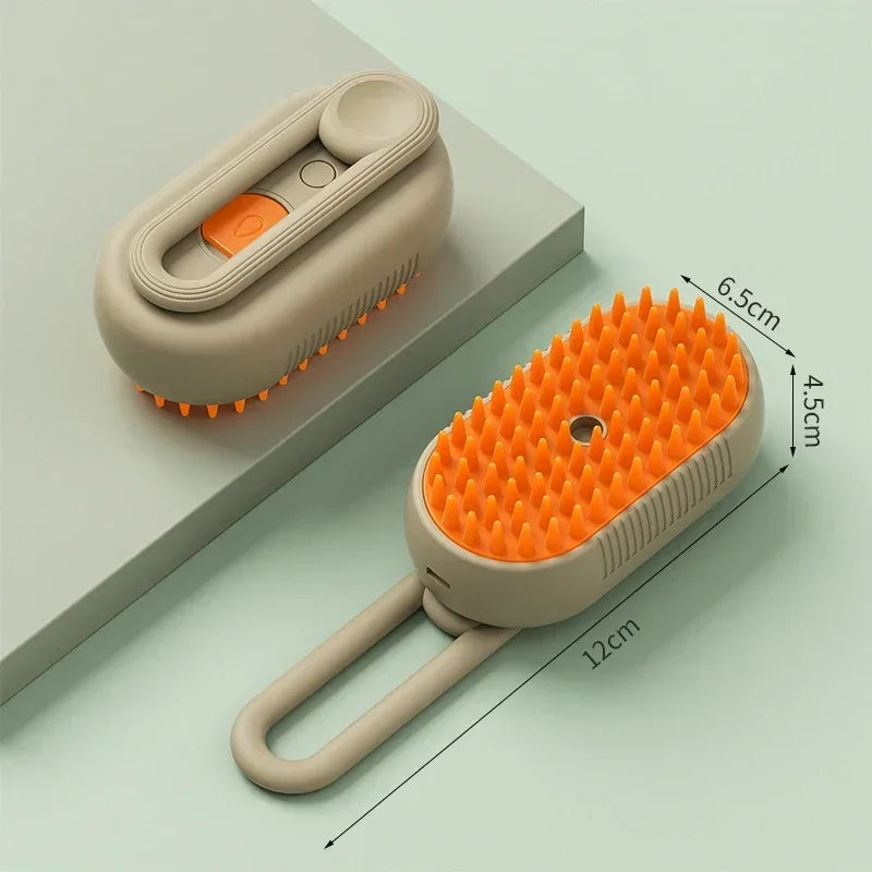 Cat Dog Pet Spray Massage Brush 3 in 1