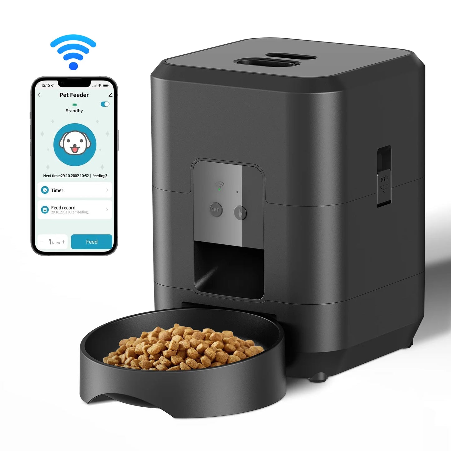Smart Automatic Pet Feeder – Timed Food Dispenser for Cats and Dogs